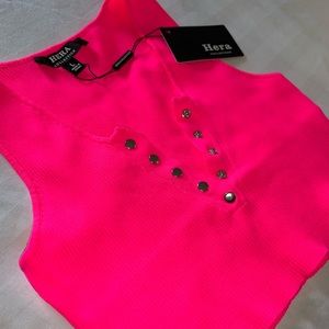 Dolls Kill Hot Pink Crop Tank